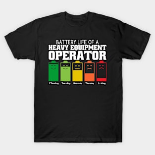 Battery Life Of A Heavy Equipment T-Shirt